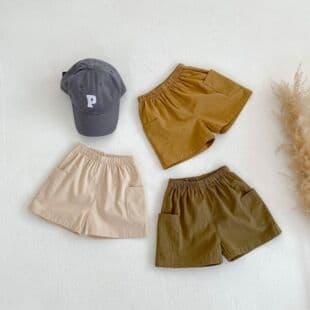 Boys' Shorts 2023 Summer New Style Trendy Baby Boy Casual Pants Summer Korean Version Breathable Side Pocket Shorts