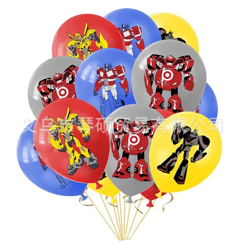 Transformers Theme Children's Baby Birthday Party Scene Atmosphere Layout High-quality Balloons