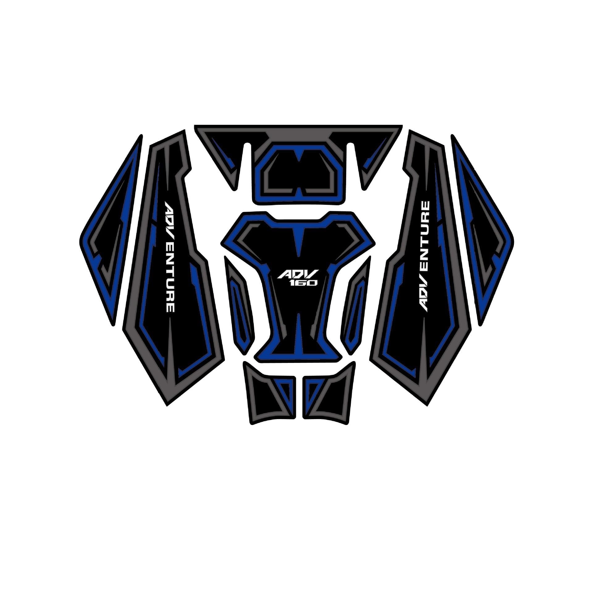 Suitable for Honda 2022-2024 ADV160 Motorcycle Modification Rubber Decorative Tank Pad, Cross-Border Factory Wholesale