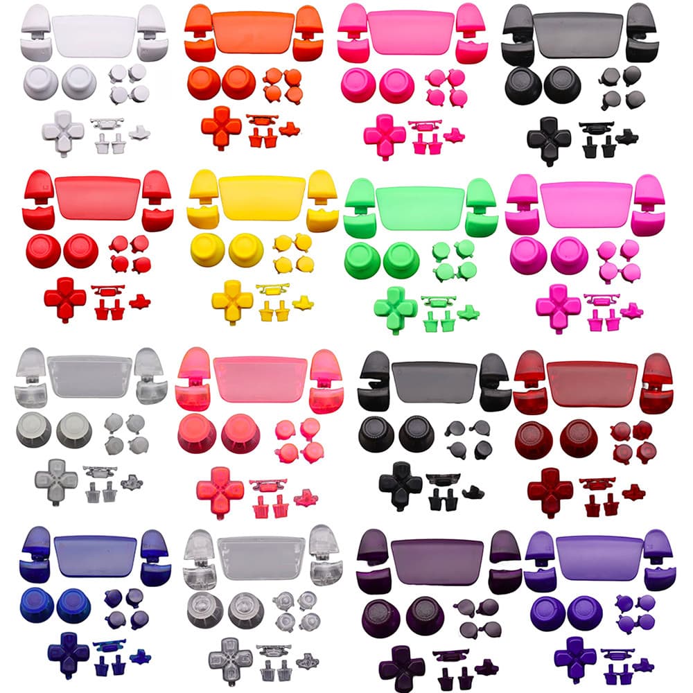 PS5 Controller Buttons PS5 Controller Shell Replacement Buttons DIY Plastic Button Full Set Accessories ABXY D-Pad