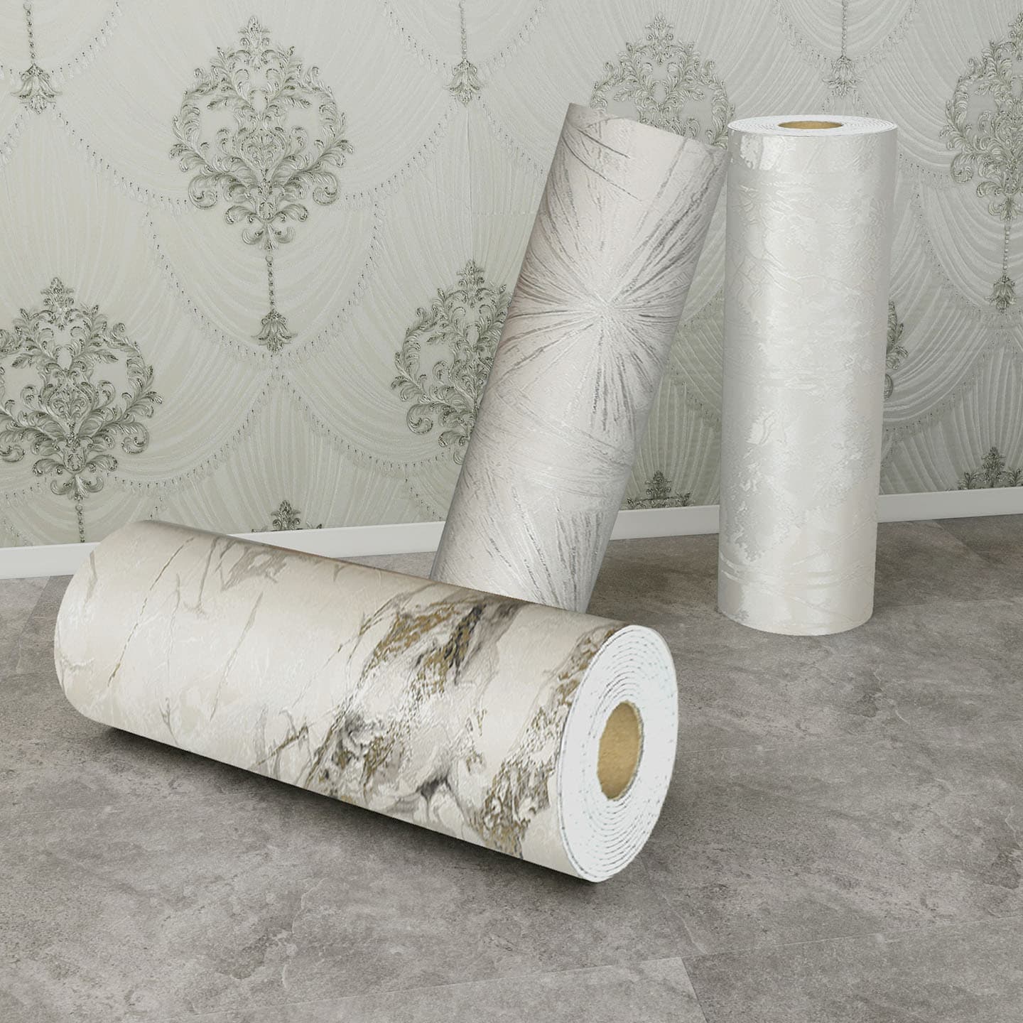 Thickened Self-Adhesive European Wallpaper for Living Room Background Wall Bedroom Decoration Wall Sticker Store Wall Renovation
