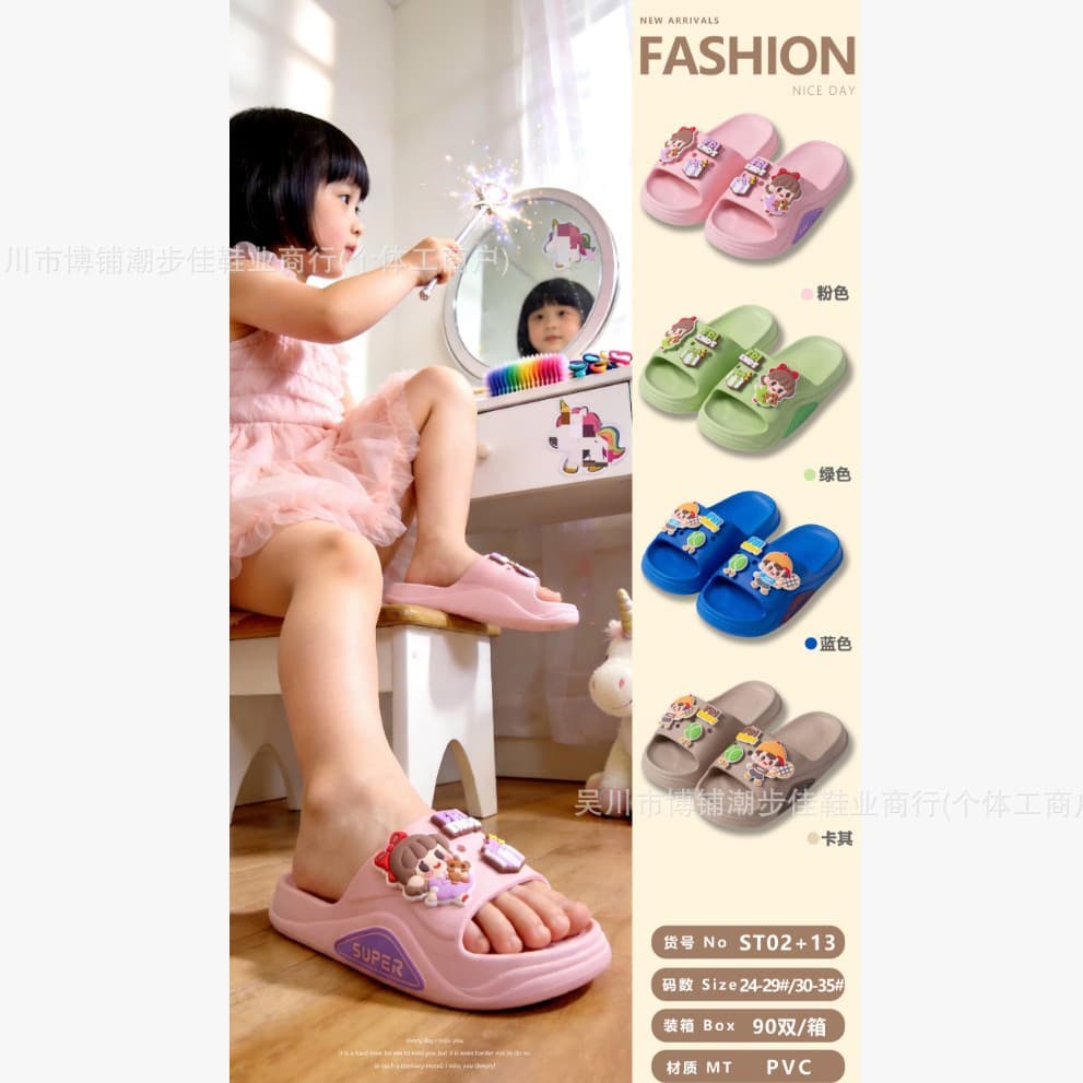 2026 Children's Summer Slippers, Anti-Slip Soft Sole Slippers for Boys and Girls, Cool Slippers for All Seasons, Wholesale