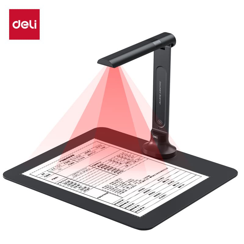 Deli GK141 high-speed document camera A4 soft pad high-definition scanner all-in-one professional office book continuous scanning