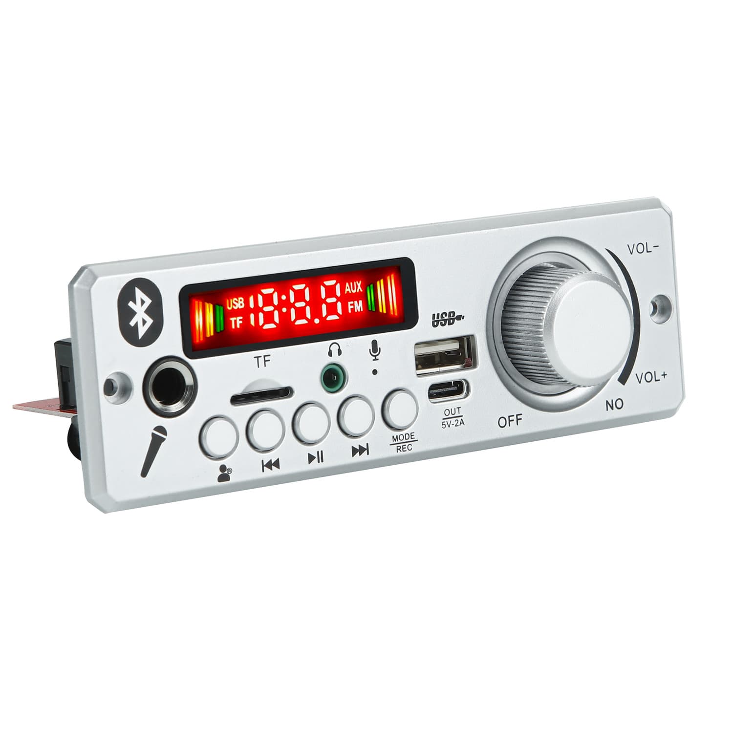 JX-Y19 Supports Bluetooth 2*40W Microphone/Karaoke/Mic Priority/Decoding Amplifier Function MP3