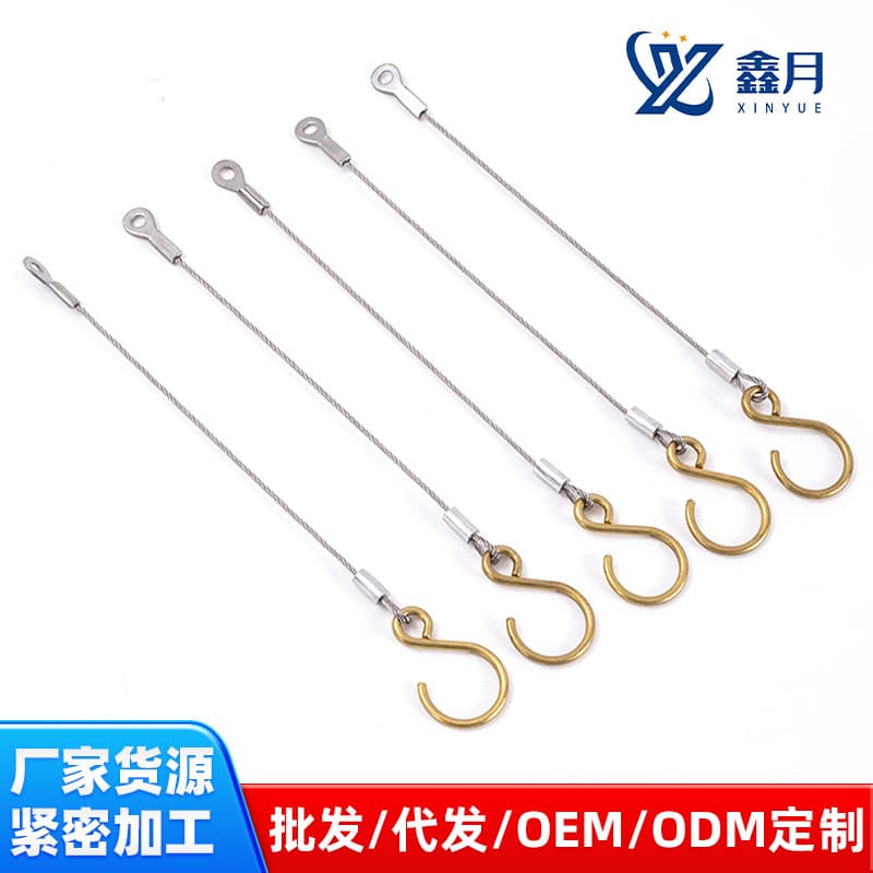 Aluminum-clad pressed steel wire rope, safety rope, lighting fixture hanging rope, rubber-coated curtain rope, clothesline, 304 stainless steel wire rope
