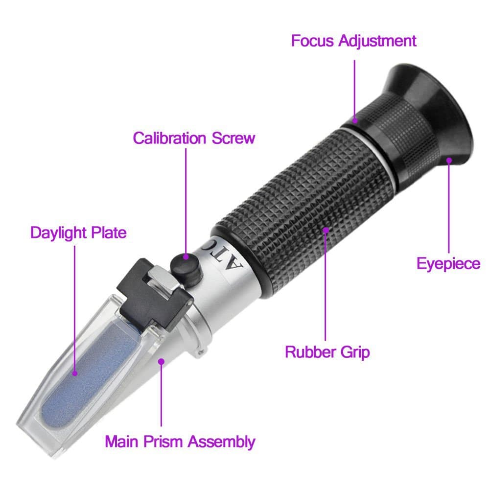 Portable Refractometer Export High Precision Brix Analyzer 0-32% Sweetness Meter Tester Alcohol Meter