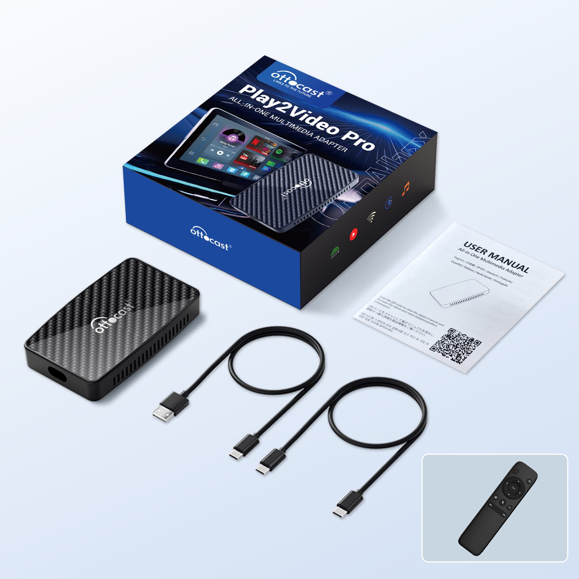 Wireless Carplay Box Android 12 Ai Box 2-in-1 Carplay Box