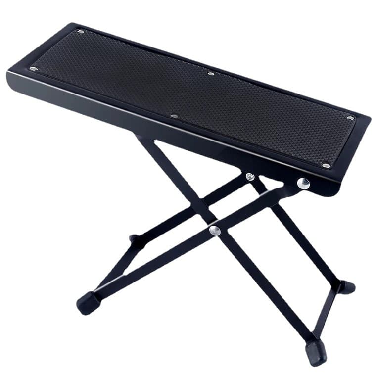 Folk Guitar Pedal Multi-Gear Adjustable Folding Guitar Footrest, Height-Adjustable Anti-Slip Guitar Pedal Stool