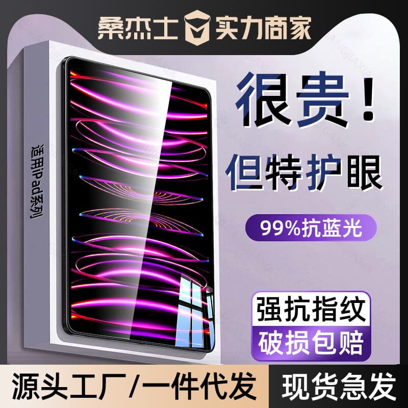 Sangjieshi Compatible iPad Air 7 Tempered Glass Film, iPad 11th Generation Tablet Protector, iPad Pro Apple 10th Generation Air 6 5