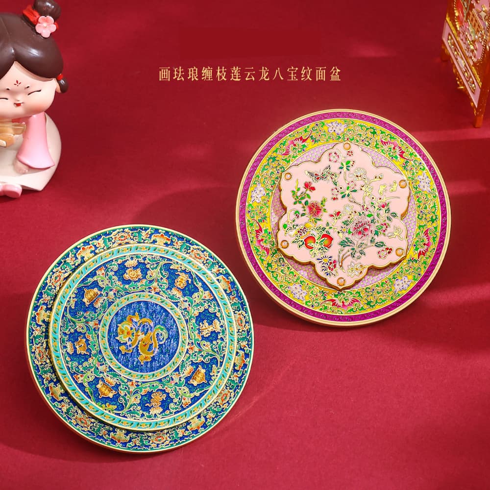 Lotus Dragon Spinning Fridge Magnet Museum Cultural Creative Travel Souvenir Intangible Cultural Heritage Magnet Beijing Tourist Souvenir