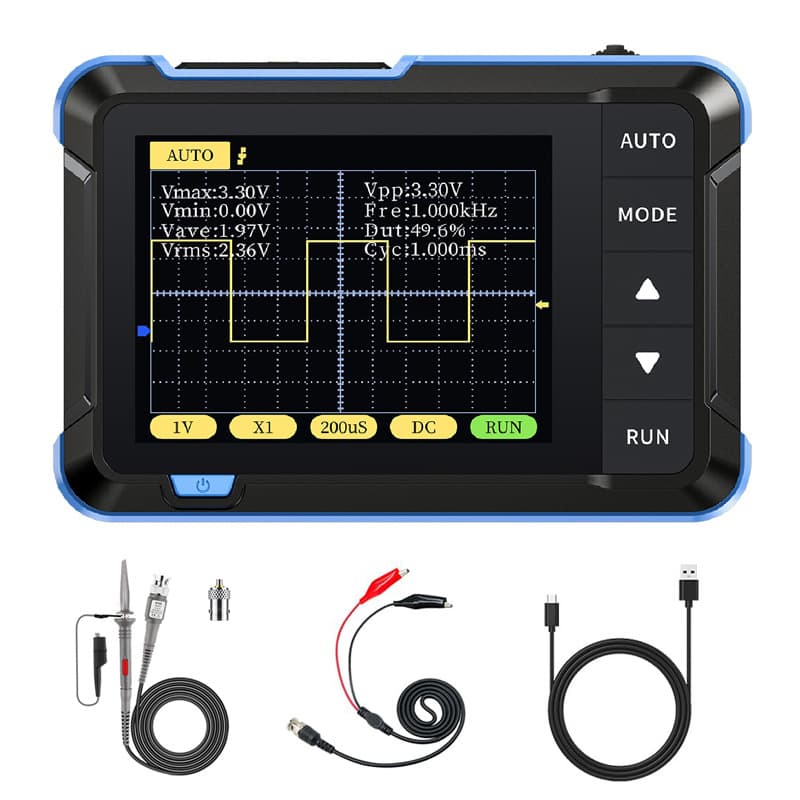 Portable Handheld Small Oscilloscope FNIRSI-DSO 152 for Teaching And Repair Digital Waveform Capture Rate High Accuracy Measurement