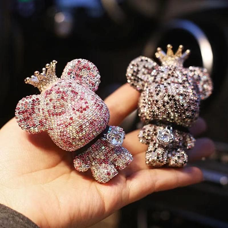 Violent Bear Car Perfume Car Interior Decoration Air Conditioning Outlet Aromatherapy Long-lasting Light Fragrance Goddess Style Cute Women