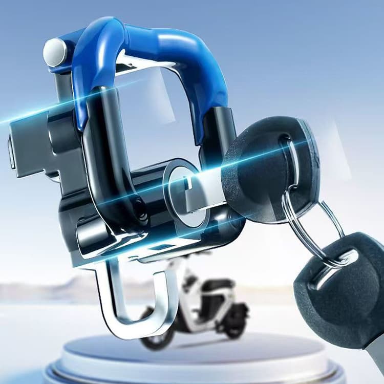 Anti-Theft Helmet Lock for Electric Scooter Motorcycle, Metal Hook Anti-Drop Safety Helmet Lock for Food Delivery