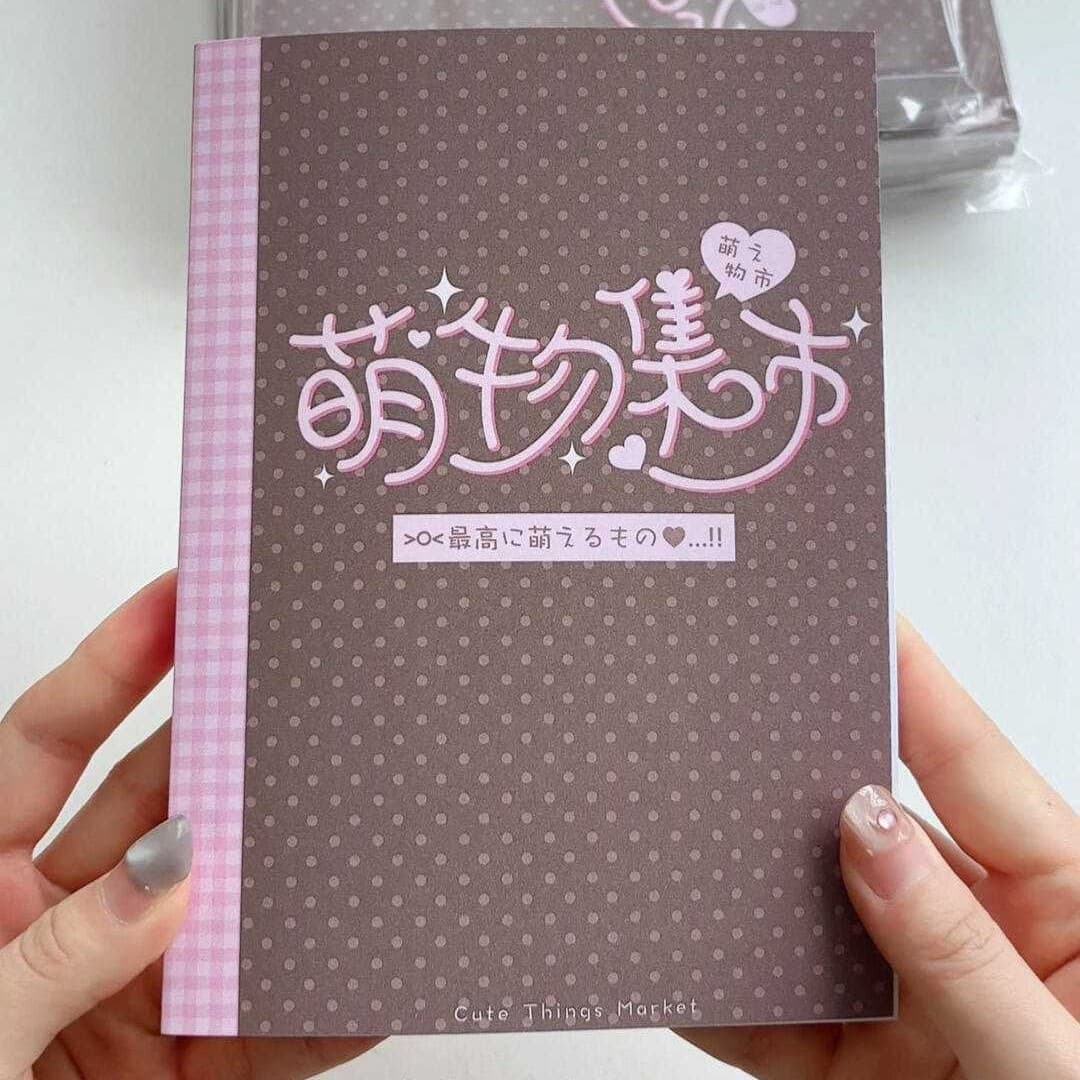 Cute Market Sticker Book Vintage Kawaii Stickers for Journaling DIY Decals Hand Account Cut-to-Shape Stickers Ins Style