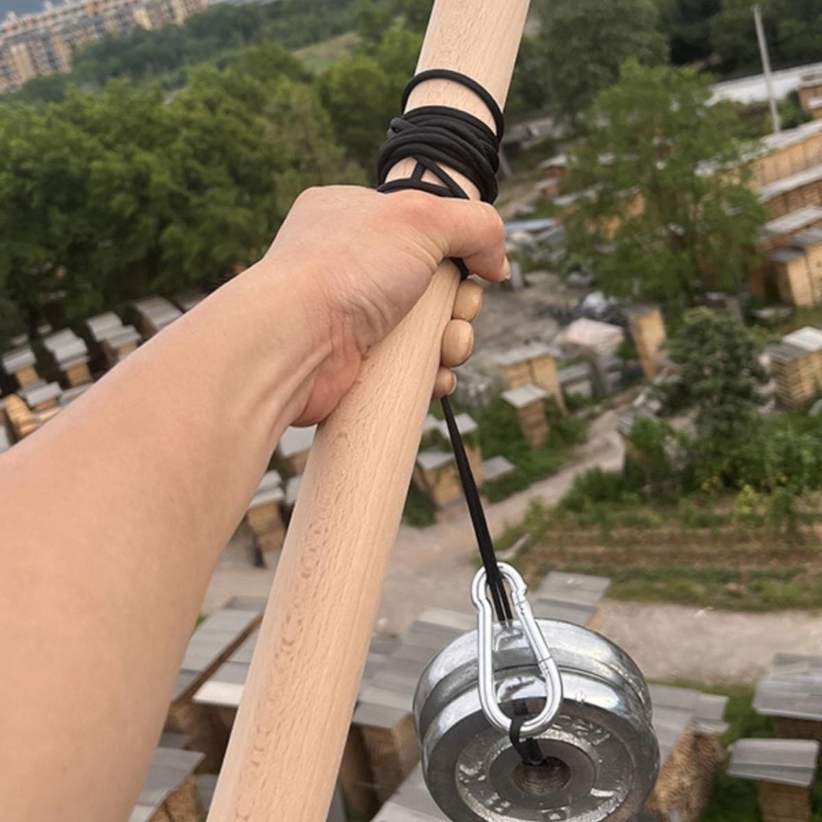 Beechwood, Thousand-Pound Roll, Jar Lifting Exercise, Forearm Strength Training Machine, Muscle Building, Arm Strength Rope, Stick