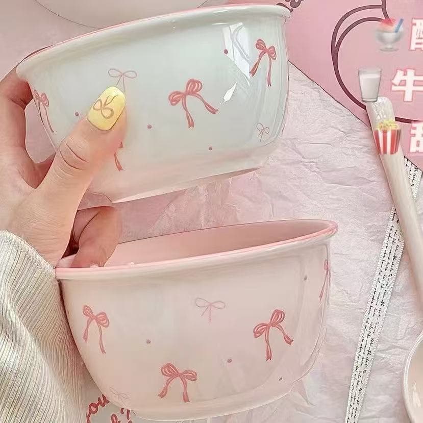 2026 New Trendy Christmas Kt Cat Cake Bowl Strawberry Bowl Cute Cake Decoration Birthday Gift Ceramic Bowl