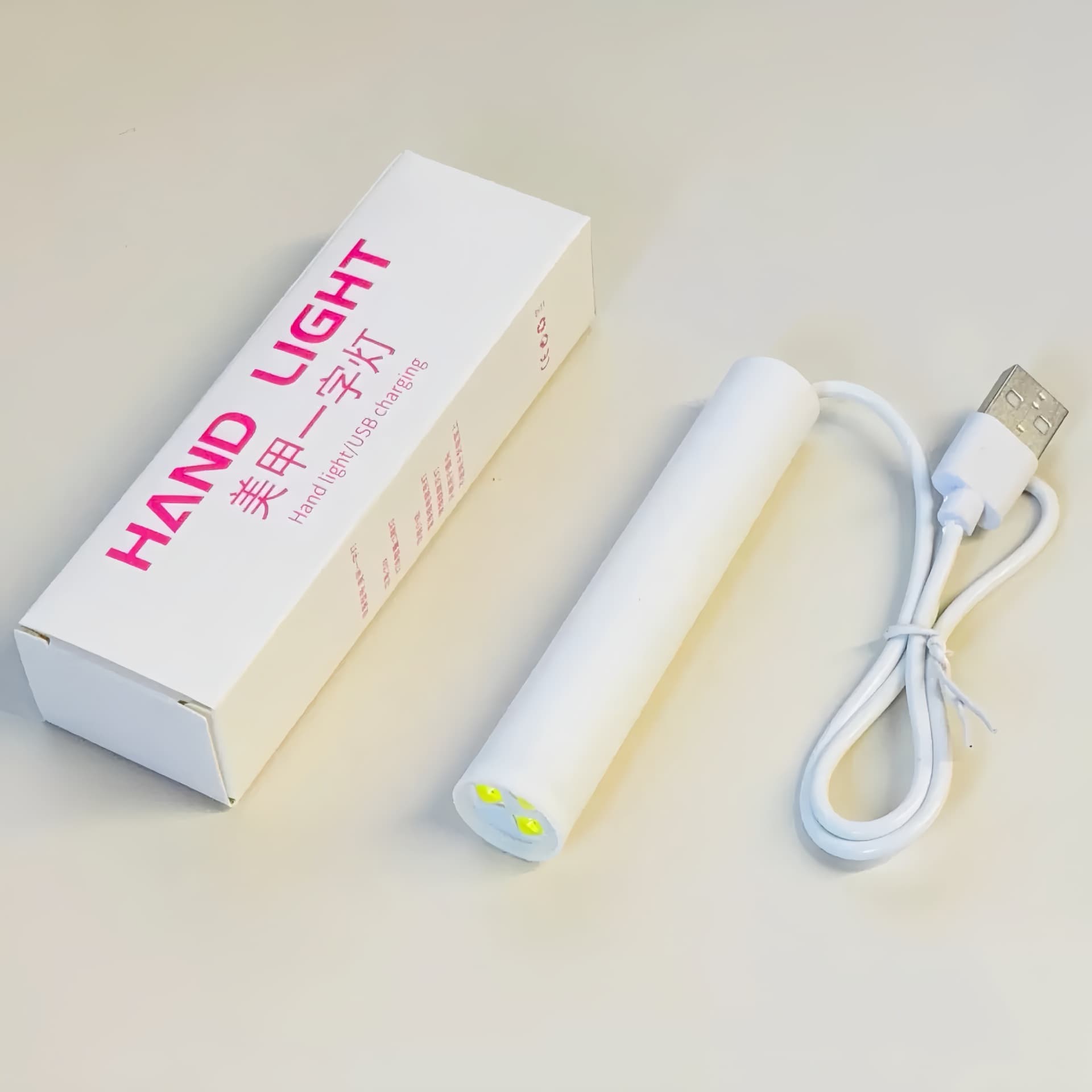 Handheld Straight Nail Lamp, Small Portable Quick-Dry UV Curing Nail Light with Mini Spotlight for Nail Art