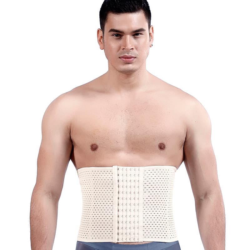Cross-border Men's Waist Trimmer Belt with Buckle, Breathable Shapewear for Waist Support, Sports Fitness Waist Trainer, Wholesale