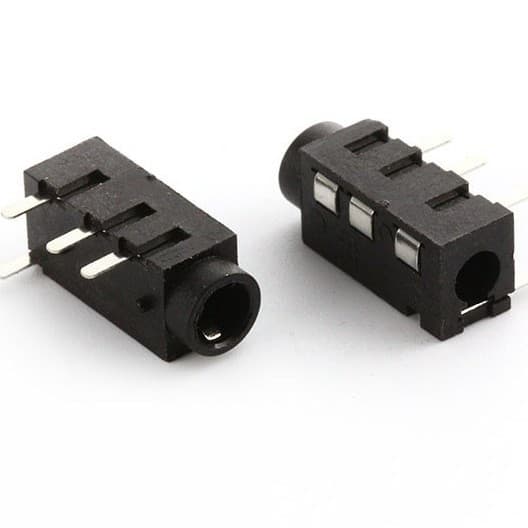 Factory direct stock of PJ-320A headphone jack, 3.5mm surface mount headphone jack, PJ320 pins.
