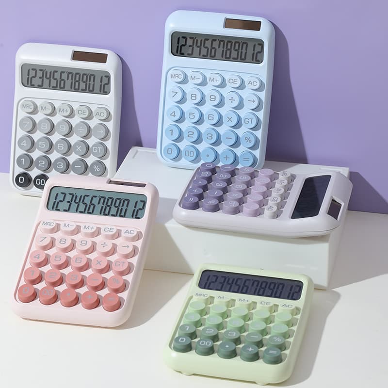 Calculator with high appearance, dopamine, office culture goddess model, computer for financial accounting and student problem solving