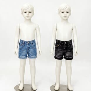 Cross-border Supply Boys Denim Shorts Fashion Label Casual Hot Pants Boys Summer Shorts