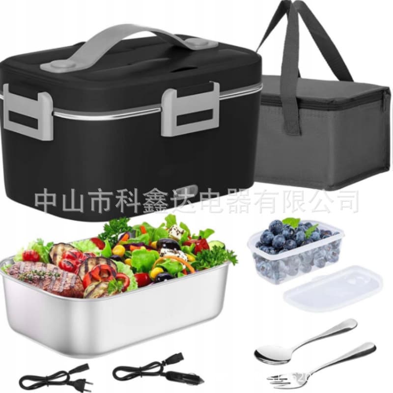 1.8L Large Capacity Electric Lunch Box, Water-Free, Portable for Home and Car Use, Stylish and Insulated.