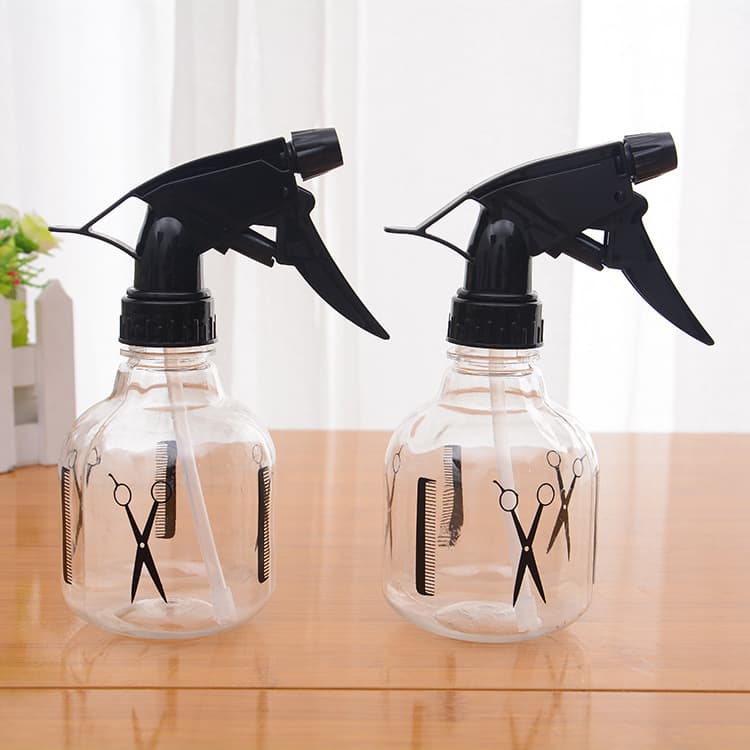 Hair Spray Watering Bottle, Mist Spray Bottle, Transparent Cosmetic Press-Type Barber Scissors Spray Bottle Factory Wholesale