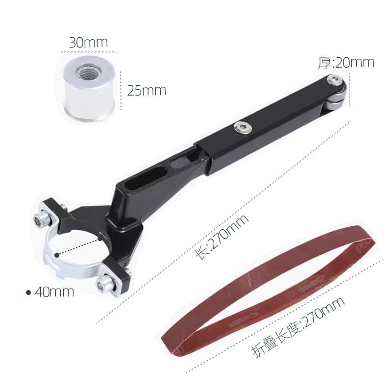 Fengjiang Angle Grinder to Belt Sander Conversion Kit Small Belt Sanding Stand Rust Removal Polishing Conversion Bracket Mini Belt Sander