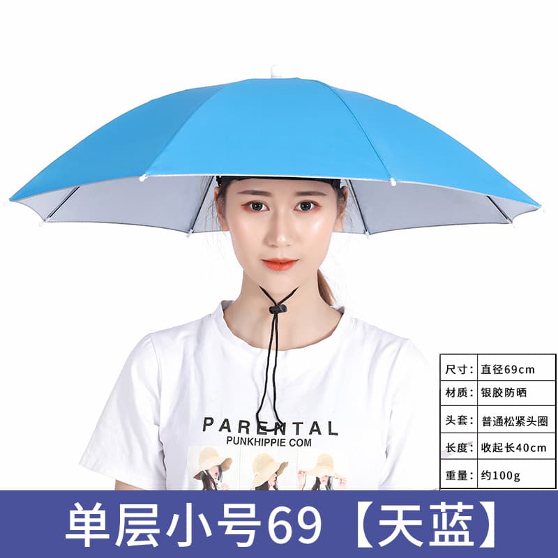 Manufacturer Hat Umbrella Wholesale 65cm Diameter Large Tea Picking Fishing Umbrella Street Stall Umbrella Small Hat Umbrella Wholesale