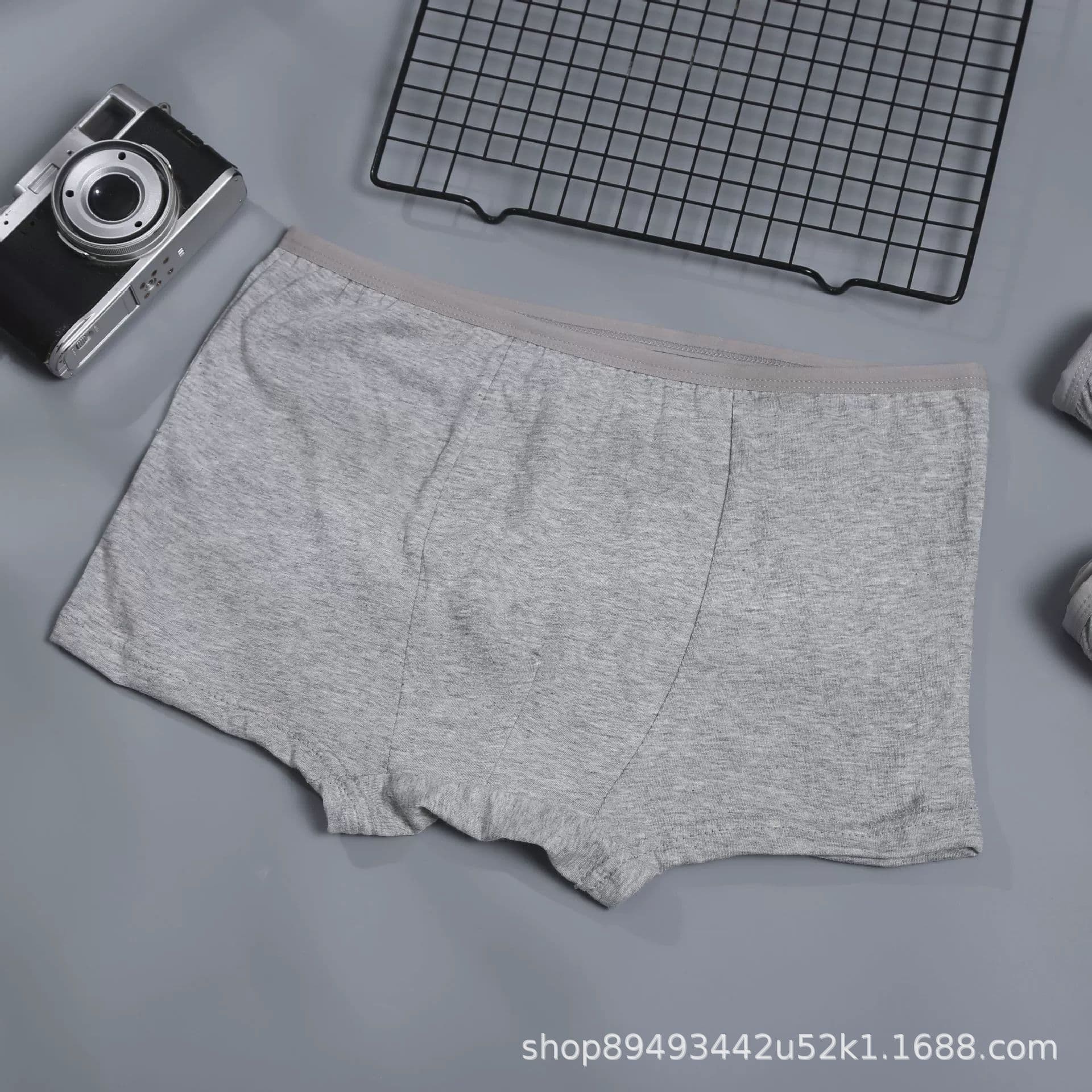 Portable Men's Boxer Briefs Travel Hotel Outdoor Transparent Individual Packaging Bag Mid-Waist Sweat-Absorbing Ultra-Thin