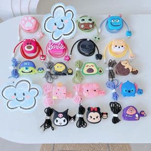 2024 New Cartoon UK 20W Fast Charger Protective Case for Apple 20W PD Charger Foldable 3-Pin