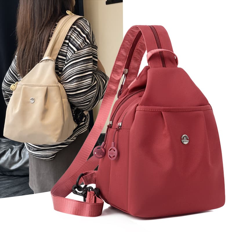 2025 New Mini Backpack Simple Versatile Anti-Theft Women Chest Bag Fashion Oxford Fabric Casual Small Backpack