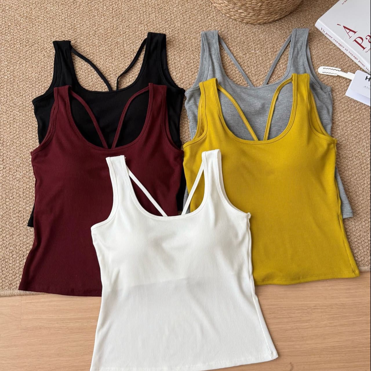 Plus Size Camisole with Padded Cups Spring Summer New Plus Size Inner Wear Outer Wear Design Backless Hot Girl Back Revealing