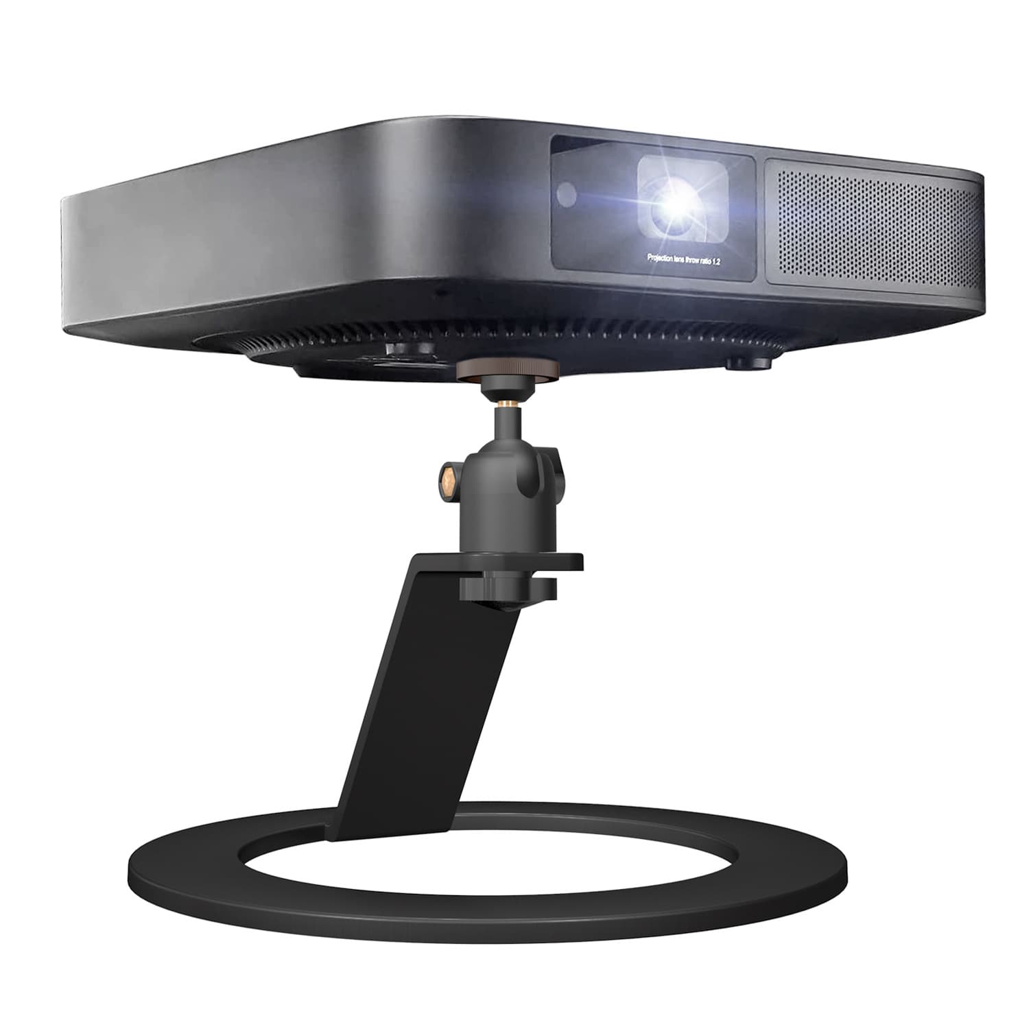 Projector Mount Bedside Shelf No-Drill Desktop Projector Stand Horizontal Bracket for Nut