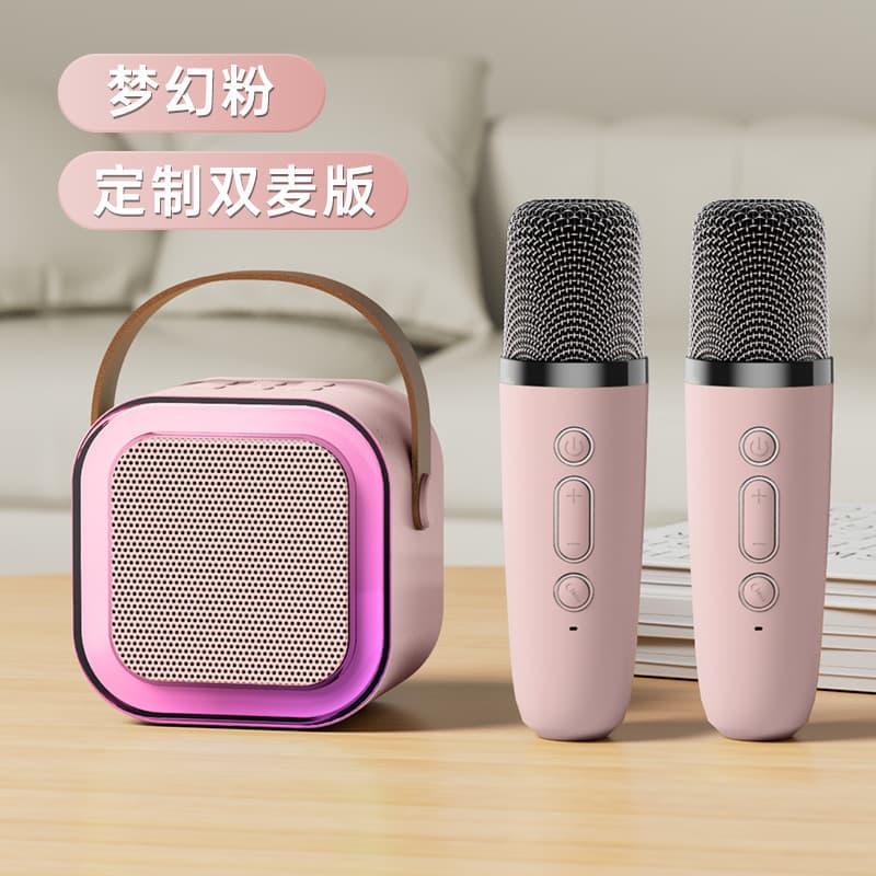 K12 Microphone Audio Microphone Set Wireless Bluetooth Children's Square Dance Speaker with Microphone Bluetooth Speaker