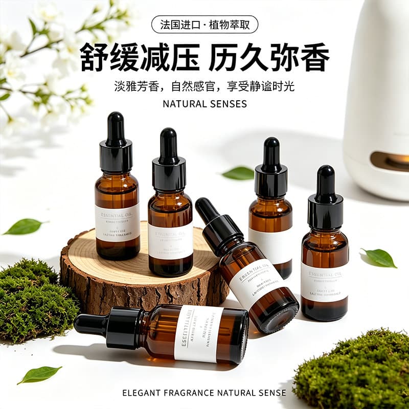 Aromatherapy Essential Oil Refill 10ml for Hotel Bedroom Lavender Plant Diffuser Water-Soluble Humidifier Fragrance