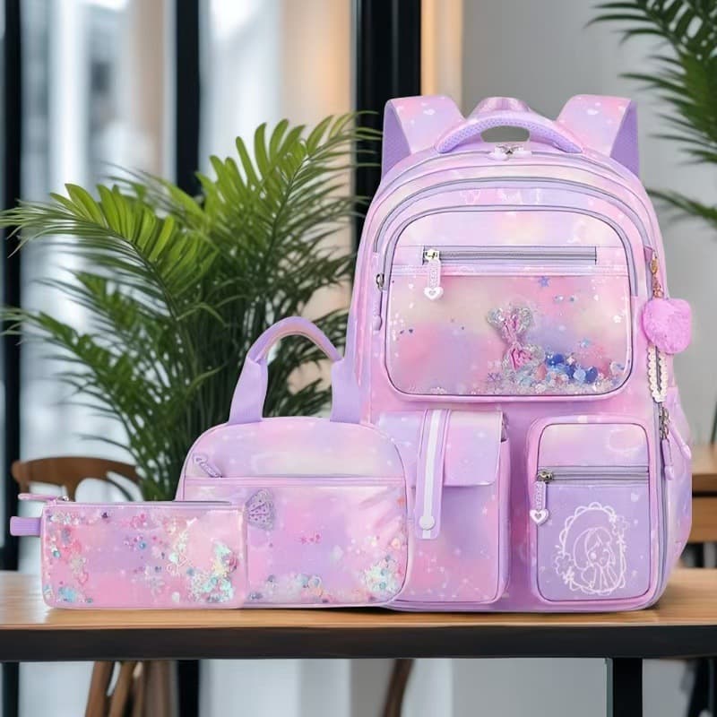 New Refrigerator School Bag Elementary School Junior High School Bag Meal Bag Lightweight Reduced Burden School Bag Student Backpack Cross-Border Amazon