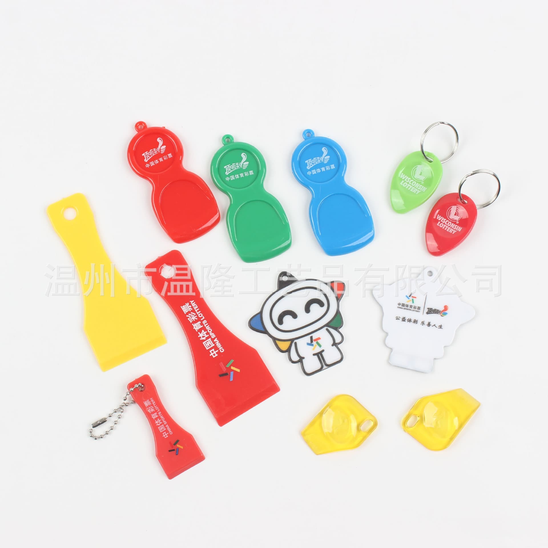Custom Plastic Lottery Scrapers for Sports and Welfare Lotteries, Colors as Required