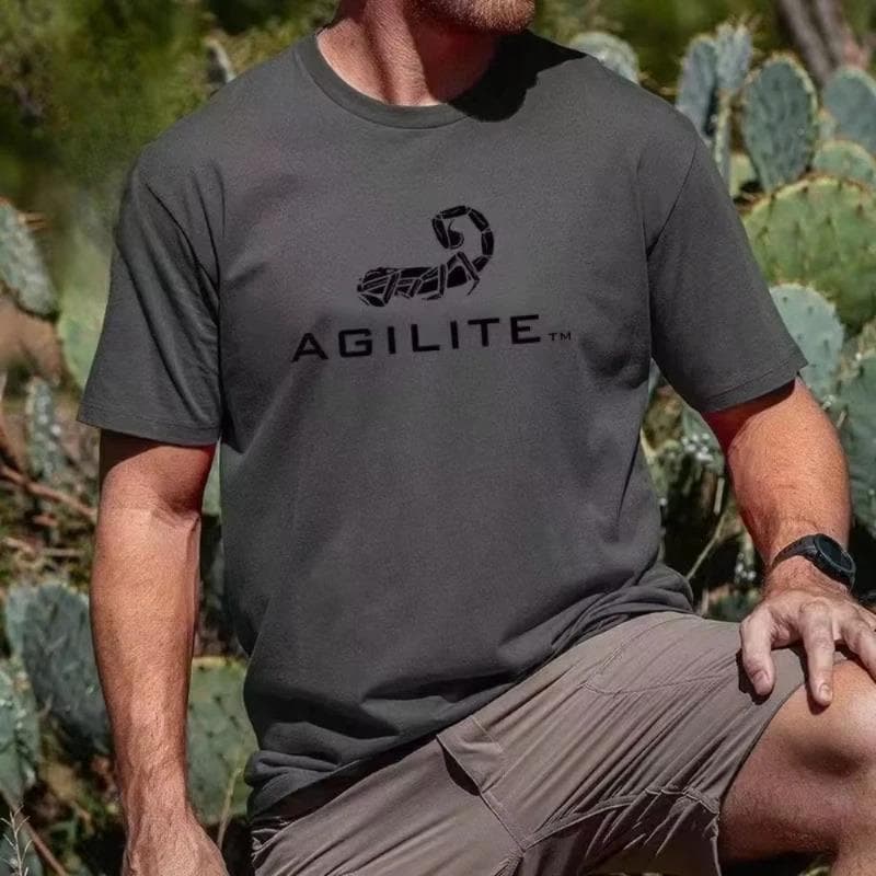 [Cross-border European Code] AGILITE Printed T-Shirt for Summer and Autumn
