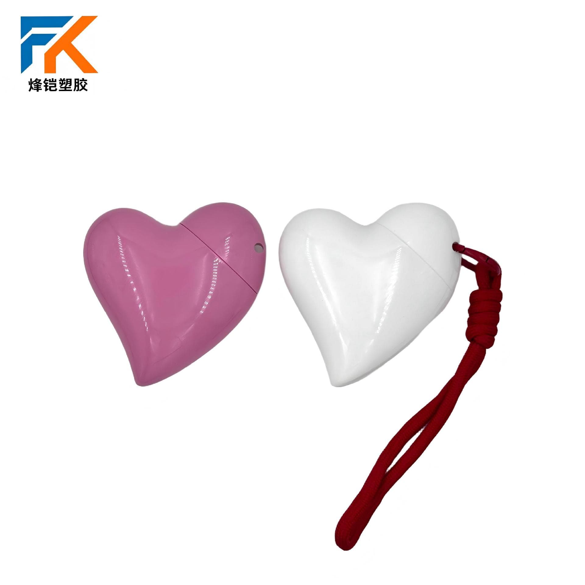 Factory direct sales new 50m lanyard heart-shaped hand cream bottle lotion isolation sunscreen bottle foundation packaging material