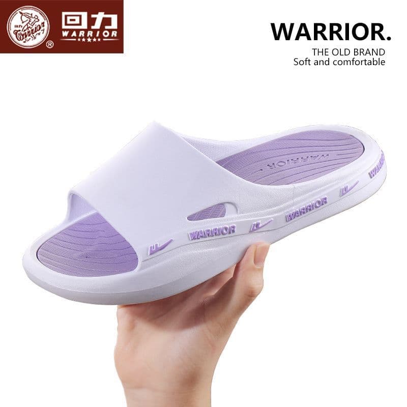 Warrior Sandals for Women Thick Sole Home Bathroom Shower Flip Flops Couples Home Indoor Leisure Marshmallow Feel Slippers