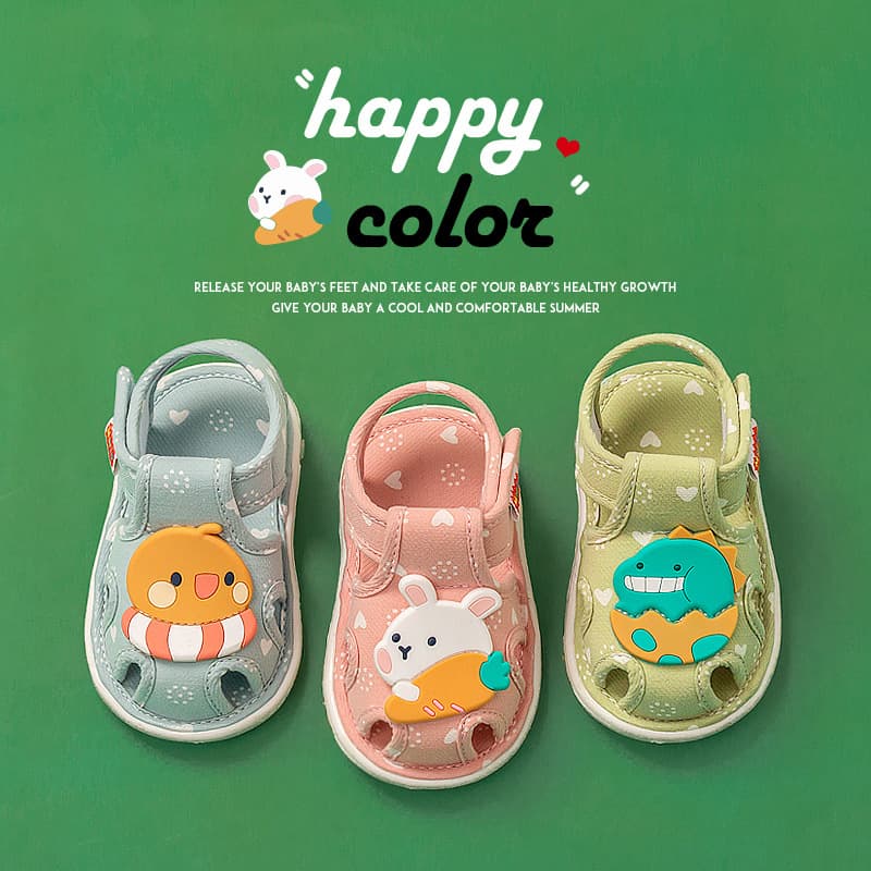 Happy Mary Children's Walking Shoes Toddler Sandals Soft Sole Baby Squeaky Shoes for Boys and Girls