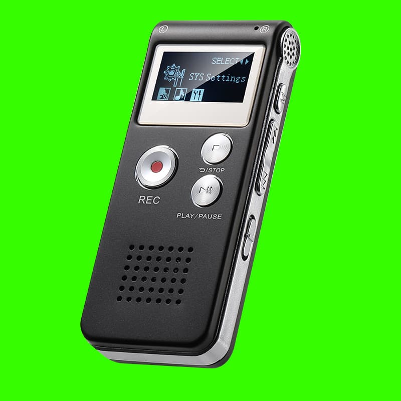 8GB Voice Recorder 64GB Digital Voice Recorder MP3 Player with Speaker Function Cross-border Wholesale Dictaphone