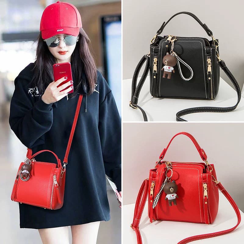 2024 New Fashionable Korean-style Handbag for Women, Versatile Shoulder Bag, Crossbody Bag, Trendy Bucket Bag