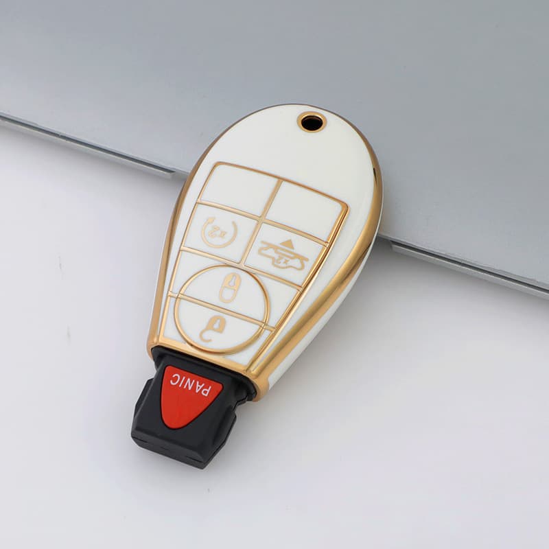 Dodge key cover suitable for Challenger Chrysler 300 Jeep new gold edge key cover