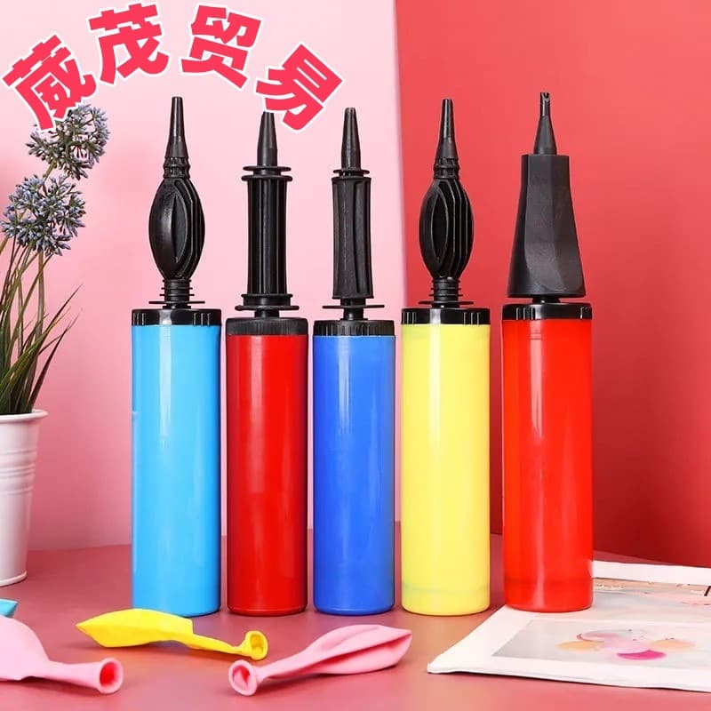 Manufacturer wholesale manual inflator, portable push inflator, scene setup balloons, plastic air pump