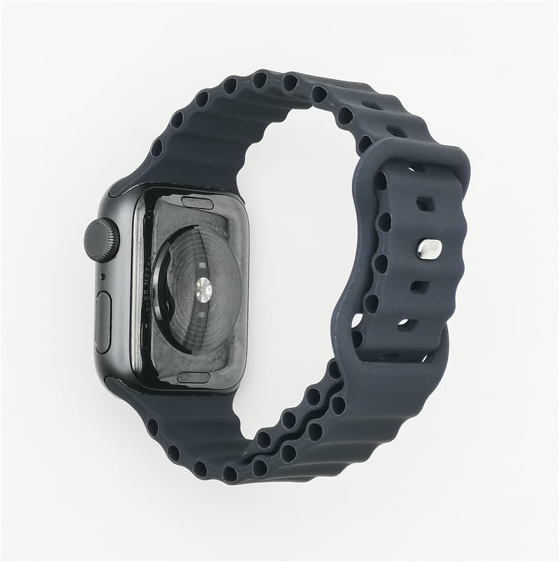 Ocean Butterfly Silicone Watchband Compatible with Apple Watch Ultra 87654321 Generation SE Sport Style Universal Strap