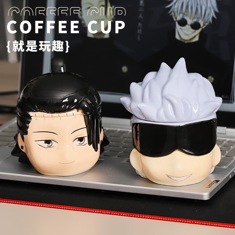 Anime Spell Return Mug Gojo Satoru Xia Youjie Coffee Cup Cartoon Household Ceramic Cup Creative and High-Value