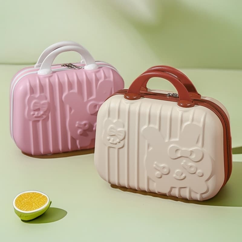 Customized small cosmetic case mini small suitcase 14-inch suitcase cartoon storage bag suitcase password box