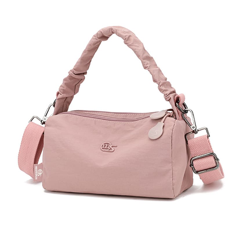 Cross-border 2025 Spring/Summer New Simple Bucket Bag, Pillow Bag, Handbag, Shoulder Bag, Crossbody Bag, Fabric Bag for Women